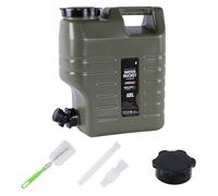 Cubo de almacenamiento de agua, contenedor de agua portátil de gran capacidad, cubo de polietileno de grado alimenticio con tapa, jarra de hidratación verde a prueba de fugas, tanque de almacenamiento