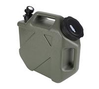 Cubo de almacenamiento de agua de 10 L con espiga, gran capacidad con grifo desmontable, sin fugas, para picnic, senderismo, bolsa de agua portátil para campamento (verde)