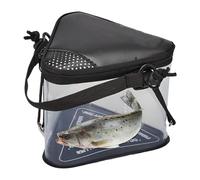 Cubo de Almacenamiento de en, contenedor de Cebo portátil, Cubo aireado para pececillos | Plegable para Peces de camarón, Tanque Transparente de Gran Capacidad con Tapa de Flujo de Aire