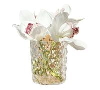 Cubo de almacenamiento de pinceles de maquillaje, vaso organizador de brochas de maquillaje | Ligero, estilo lujoso, textura exquisita y soporte transparente para bolígrafo para el tocador