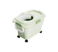 Cubo de arroz de gran capacidad, organizador de granos de cocina que ahorra espacio, contenedor de almacenamiento de alimentos a prueba de polvo con, dispensador de arroz a prueba de polvo de