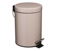 Paris Prix Cubo de basura 5 five simply smart 3L, pedal de metal, marrón topo