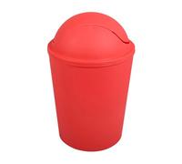 MSV France Cubo de basura AKO 5,5 L con tapa abatible roja