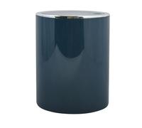 MSV - Papelera de pedal Kamaka con tapa basculante - Capacidad 6L - Ideal para baños - Dimensiones Ø18,5 x 26 cm - Color petróleo