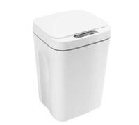 Cubo de basura automático de 16 L, con sensor inteligente, cubo de basura con tapa abatible, sin contacto, para cocina, baño, dormitorio, inodoro u oficina