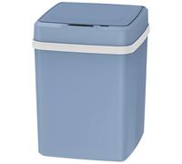 Cubo de basura azul sin contacto de 12 litros para cocina y baño, bote impermeable con modo triple y batería de litio integrada