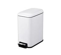 Cubo de Basura Bote de basura rectangular de 5 l, pedal for el hogar, baño creativo, grieta, sala de estar, inodoro con tapa, bote de basura con costura estrecha, bote de basura for uso en la cocina C