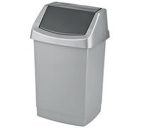 Cubo de basura Click-IT 50L plateado/grafito
