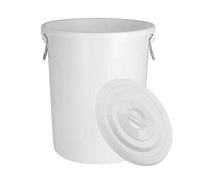 Cubo de Basura Comercial de 160 litros, Cubo de Basura Redondo de Alta Resistencia con Tapa, Gran Capacidad para Uso doméstico e Industrial, Robusto e Ideal para cocinas y Espacios exteriore