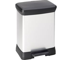 Cubo de basura con pedal DECOBIN, rectangular capacidad 30 l, H x A x P 515 x 300 x 400 mm