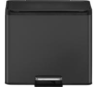 Cubo de basura con pedal Recycler, acero EKO, 27 l, colector triple