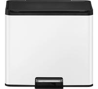 Cubo de basura con pedal Recycler, acero EKO, 30 l, colector doble