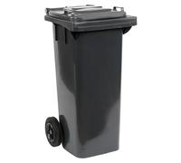 Cubo de basura con tapa (120 l, Gris)