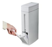 Cubo De Basura Con Tapa | Cubo De 4.5 Litros Con Cepillo Para Inodoro | De Residuos Con Tapa Para Aseo De, Baño, Cocina Y Dormitorio