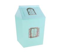 Cubo de basura con tapa oscilante, diseño de cubo cuadrado para cocina, baño, sala de estar, con estante de fácil limpieza, cubo de basura de cocina