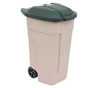 Cubo de basura con tapa (Verde/Taupe)