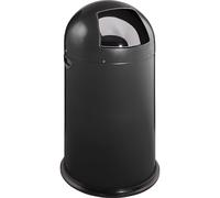 Cubo de basura con trampilla, acero VAR, de cierre automático