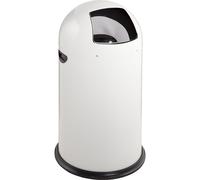 Cubo de basura con trampilla, acero VAR, de cierre automático