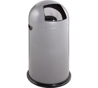 Cubo de basura con trampilla, acero VAR, de cierre automático