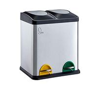 Cubo de basura Cubo de basura Cubo de basura Acero inoxidable, 30 Liter 2x15L