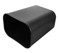 Cubo de Basura de 15 Litros Negro, Plástico, para Oficina y Dormitorio | Papelera Baño Estrecha, Cesto de Basura Compacto, Fácil de Limpiar, Diseño Simple, Uso bajo Escritorio