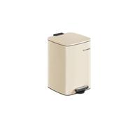 Cubo de Basura de 20 L Acero Inoxidable Beige Arena