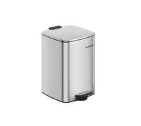 Cubo de Basura de 20 L Acero Inoxidable Plata Metálico