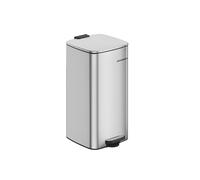 Cubo de Basura de 30 L Acero Inoxidable Plata Metálico