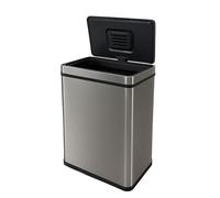 Cubo de Basura de 70L color Metálico en Acero inoxidable con Sensor automático y Filtro antiolor 78cm altura