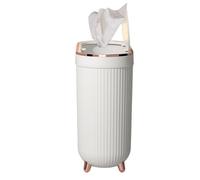 Cubo De Basura De Baño - Tamaño De Inodoro Delgado, Fácil De Mantener La Construcción | Portaresiduos De Papel Compacto,Solución Minimalista De Bandeja De Basura Para Inodoros