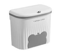 Cubo de basura de camping - Cubo de basura flotante en la puerta del armario, cesta para residuos de mostrador con compartimento para bolsas de basura, cesta para residuos de alimentos | Para armario