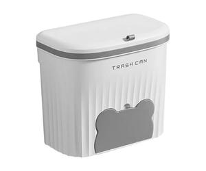 Cubo de basura de camping - Cubo de basura flotante en la puerta del armario, cesta para residuos de mostrador con compartimento para bolsas de basura, cesta para residuos de alimentos | Para armario