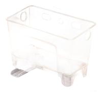 Cubo de basura de cocina con colador de fregadero, construcción estable de ABS que evita resbalones sin ventosas, diseñado para un manejo cómodo de residuos de cocina (transparente)