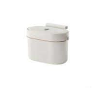 Cubo de basura de cocina montado en la pared con tapa con diseño de ahorro de espacio, operación táctil y agujeros de montaje para una configuración rápida (7 L)