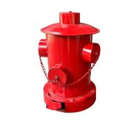 Cubo de basura de gran capacidad con diseño de hidrante de incendio con pedal