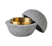 Cubo de basura de mesa, cubo de basura, cubo de basura, cubo de basura de cocina, cubo de basura para cosméticos, de acero inoxidable, también es adecuado como decoración de mesa (2, gris)