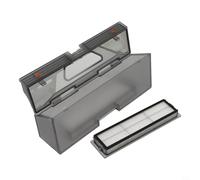 Cubo de basura de repuesto para aspiradora robot con filtro HEPA para Dreame D9 Pro para L10 L9 F9 | Para Mova L600 L300 | Para Trouver RLS3 Finder 600 300 | Conjunto de caja de polvo de plástico ABS