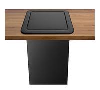 Cubo De Basura Empotrado En Encimera/tapa Abatible, Tapa De Basura De Acero Inoxidable Integrada, Tapa De Cubo De Basura Empotrada Con Vaciado Central Flexible(Color:B2)