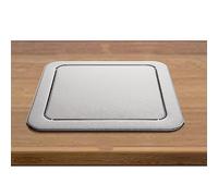 Cubo De Basura Empotrado En Encimera/Tapa Abatible, Tapa De Basura De Acero Inoxidable Integrada, Tapa De Cubo De Basura Empotrada con Vaciado Central Flexible(Color:A2)