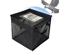 Cubo de basura exterior de 125 litros con tapa, plegable | gracias al cubo de basura reforzado con rejilla para reciclaje en habitaciones, césped, cocina, baño, garaje, terraza