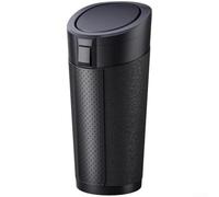 Cubo de basura montado en el vehículo, cubo de basura portátil, cubo de almacenamiento en forma de cubo (negro)