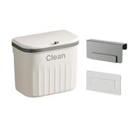 Cubo de basura montado en la pared con tapa, cubo de basura de 8,5/12 litros, para colgar en la cocina, cubo de basura para reciclaje
