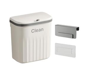 Cubo de basura montado en la pared con tapa, cubo de basura de 8,5/12 litros, para colgar en la cocina, cubo de basura para reciclaje