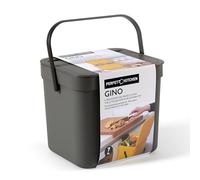 Perfetto Cubo de basura húmedo/residuos orgánicos para colgar - Col. Gino - 7 litros - Antracita