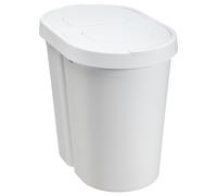 Cubo de basura Papelera con tapa abatible doble 2x25 l Plast Team Seattle Swing
