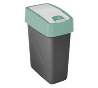 Cubo de basura Papelera con tapa de empuje de 10l Keeeper Magne