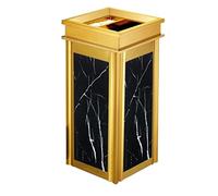 Cubo de Basura Papelera Cubo De Basura Vertical del Cubo De Basura del Acero Inoxidable En Vestíbulo del Hotel con El Cubo De La Ceniza del Cenicero Hogar (Blue : D, Size : 28 * 28 * 61.5cm)