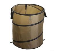 Cubo de basura para acampar de 38 litros, conveniente para recoger residuos durante actividades al aire libre y plegable (verde oscuro)