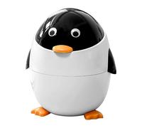 Cubo de basura para baño, cubo de basura | Cubo de basura | Penguin Bin Bin Automatic Garbage Bins for Bedroom Kitchen Bathroomm Living Room Officce Cute Trash Can for Under Tables Desk Tabletop
