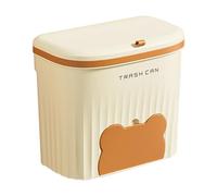 Cubo de basura para camping, basura de cocina, cubo de basura con puerta de armario flotante con tapa | Bolsa de basura con compartimento de almacenamiento, cesta de residuos Diseño para armario, baño